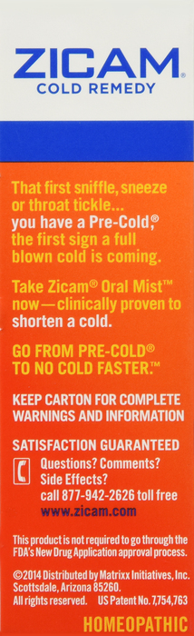 ZICAM COLD REMEDY ORAL MIST MINT 1OZ