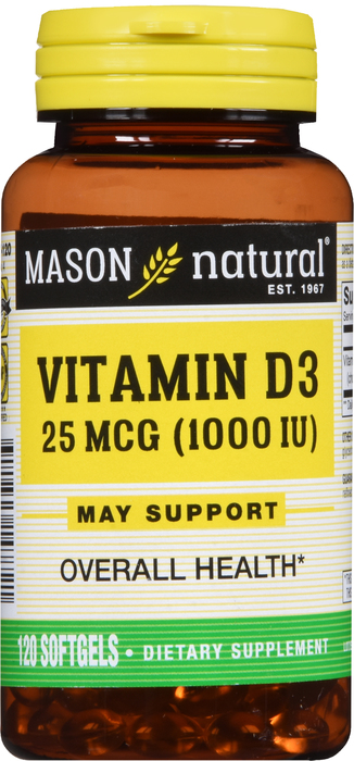 VIT D 1000IU SOFTGELS 120CT MASON