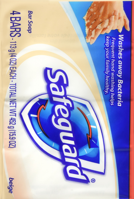 SAFEGUARD BATH BAR BEIGE 4X4OZ