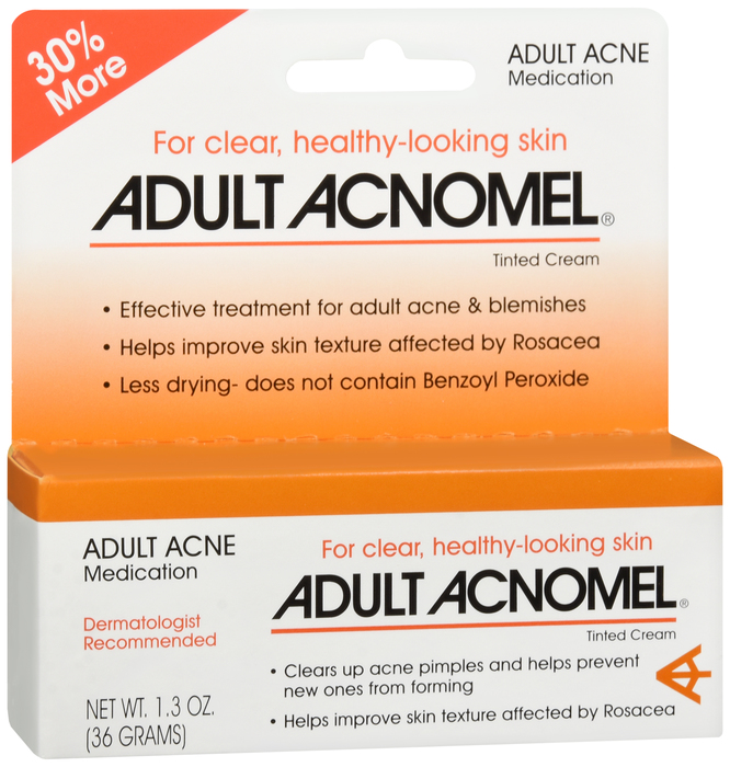 Adult Acnomel Adult Acne Medication, Tinted Cream 1.3oz