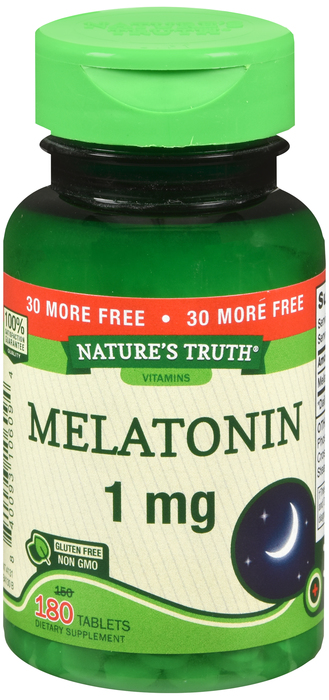 MELATONIN 1MG TAB 150 + 30 CT NAT TRUTH