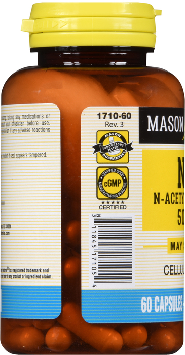 NAC AMINO ACID 500MG CAPSULES 60CT MASON