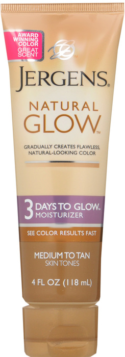 JERGENS NAT GLOW LOTION MED/TAN 4OZ