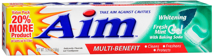 AIM WHITENING MINT GEL 5.5OZ