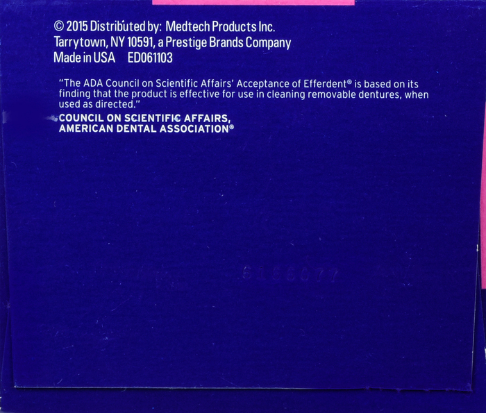 EFFERDENT ORIGINAL TABLET 126CT