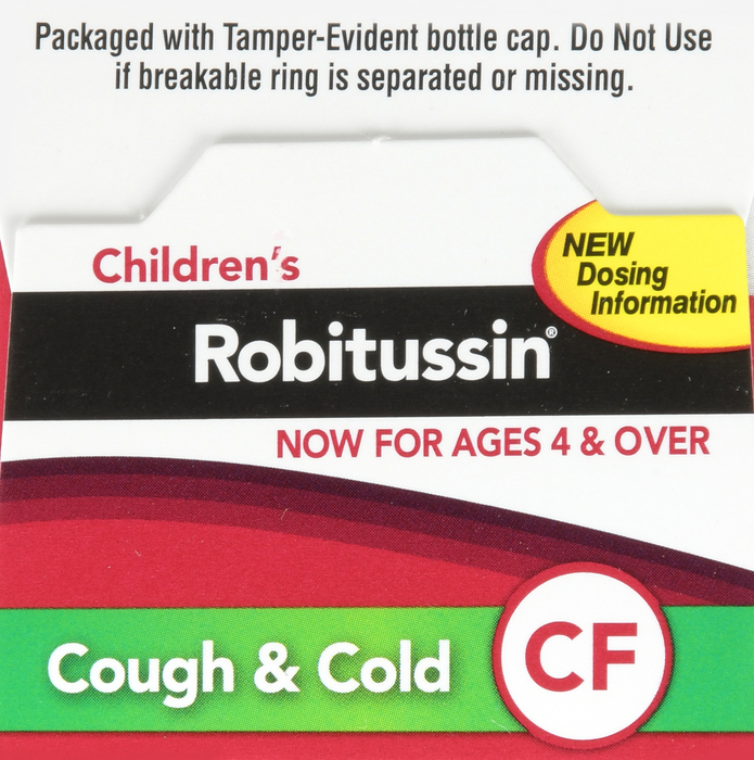 ROBITUSSIN CHILD COUGH COLD CF SYRUP 4OZ