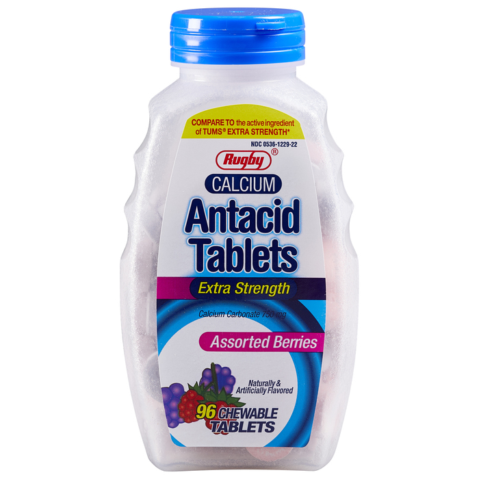 ANTACID EXTRA STGTH BERRY 750 MG CHW 96