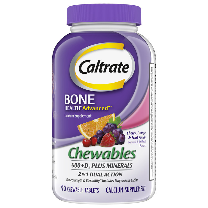 Caltrate Bone Health Advanced 600+D3 Chew 90