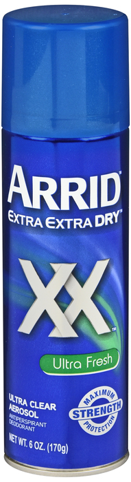 Arrid XX Antiperspirant Ultra Fresh Aerosol Deodorant 6oz