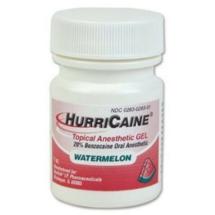 HURRICAINE 20% GEL JAR WATERMELON 1OZ