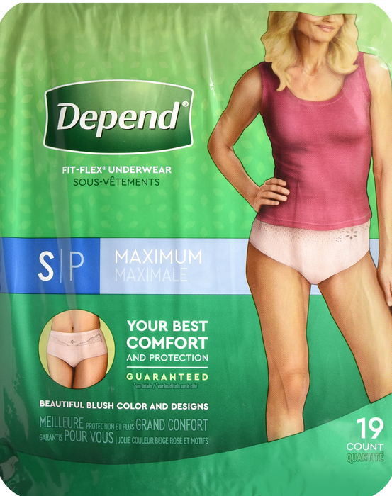 Depend Underwear Maxi Small Woman 2x19ct