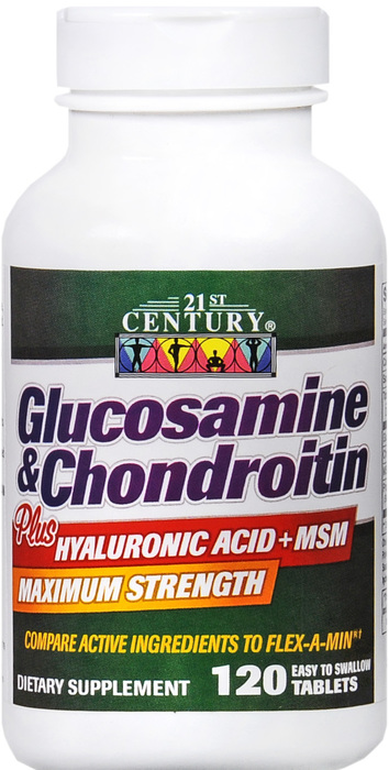 21st Century Glucosamine & Chondroitin + MSM Tablets 120ct