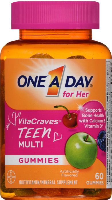 One A Day Teen For Her VitaCraves Gummies 60ct