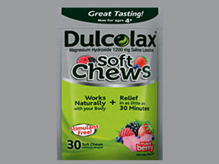 Dulcolax Laxative Mixed Berry Soft Chewable Tablets 30ct