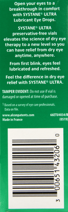 Systane Preservative-Free Ultra Lubricant Eye Drops 25ct