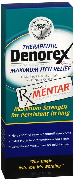 DENOREX MAX ITCH RELIEF SHAMPOO 10 OZ