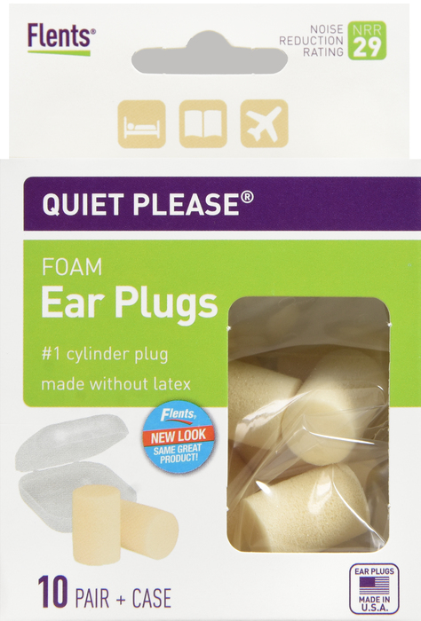 EAR PLUG QUIET PLEASE FOAM NRR29 10PR