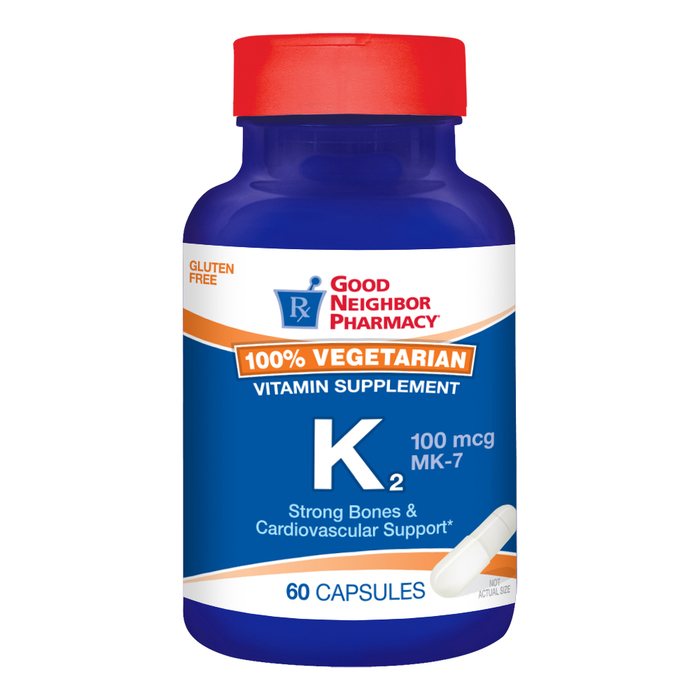 Good Neighbor Pharmacy Vitamin K2 (MK7) 100mcg Capsules 60ct