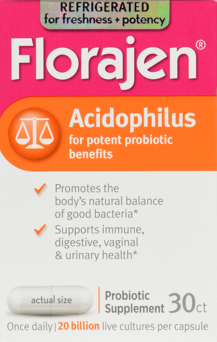 Florajen Acidophilus Capsules 30ct