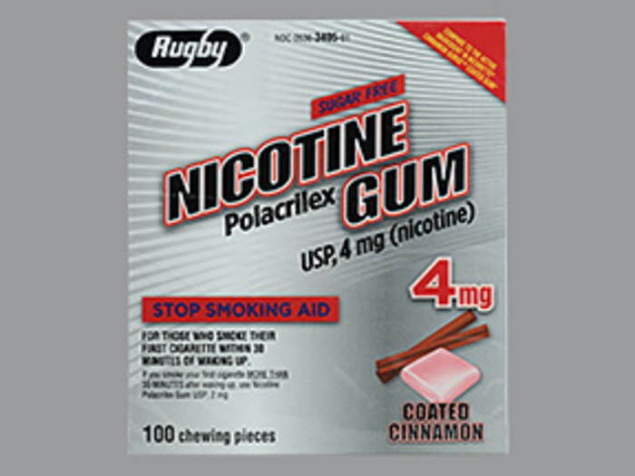 NICOTINE COATED CINNAMON 4MG GUM 100