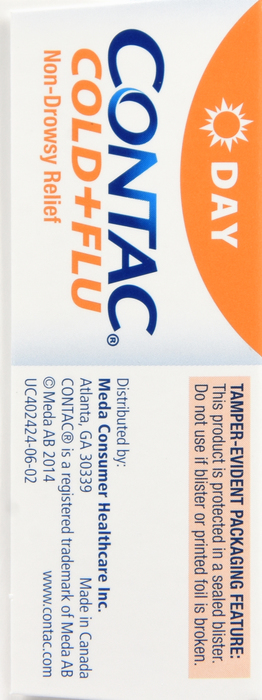 CONTAC COLD FLU DAY NON-DROWSY CPL 24CT