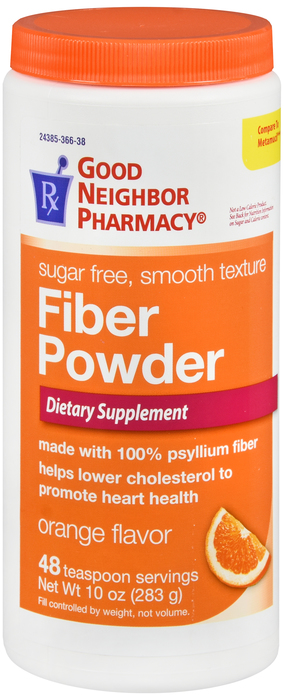 Good Neighbor Pharmacy Sugar Free Fiber Powder Orange 48 Servings 10oz