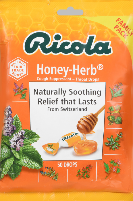 RICOLA BAG FAMILY HONEY HERB DRP 50CT