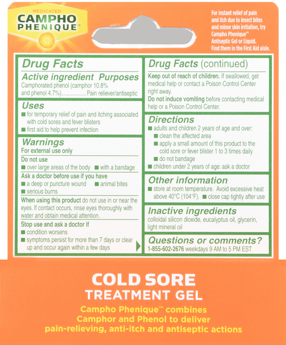 Campho-Phenique Cold Sore Treatment Gel 0.23oz