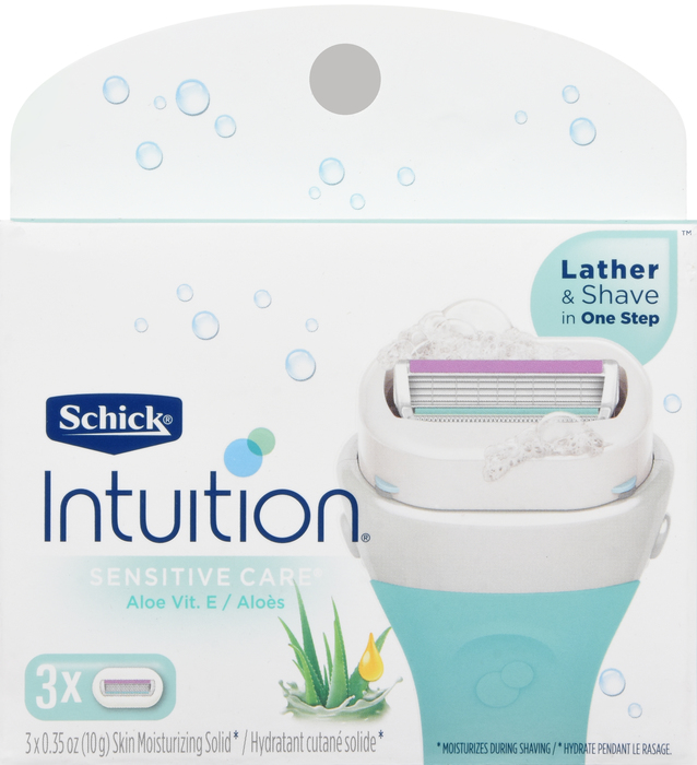 SCHICK INTUITION NATURALS REFIL SENS 3CT