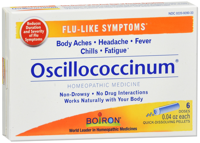 Boiron Oscillococcinum Flu-Like Symptoms Quick Dissolving Pellets 6ct