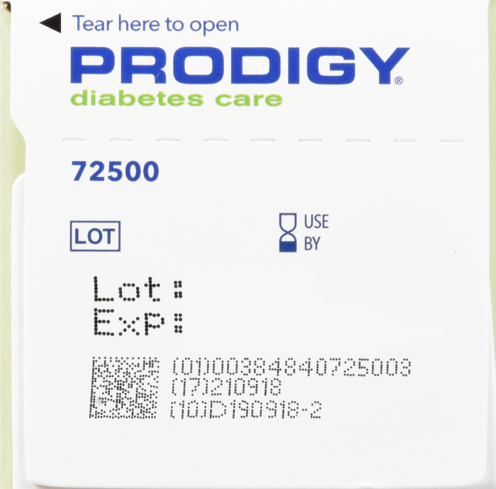 Prodigy No Code Test Strips Retail 50ct