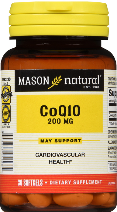 CO Q-10 200MG SOFTGELS 30CT MASON