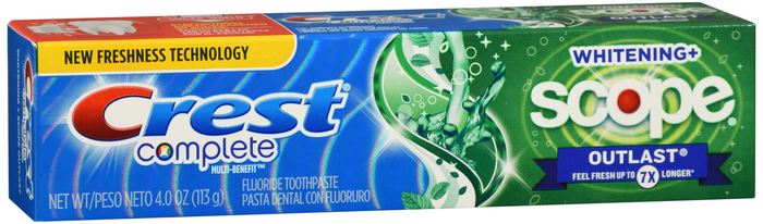 Crest Complete + Scope Whitening Toothpaste Mint 4oz