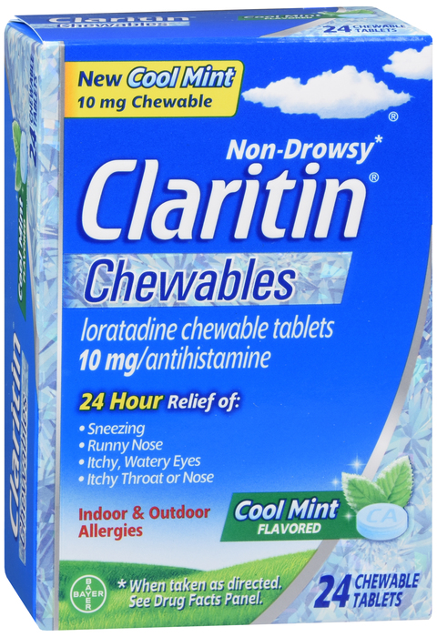 Claritin Cool Mint Chewable Tablets 24ct