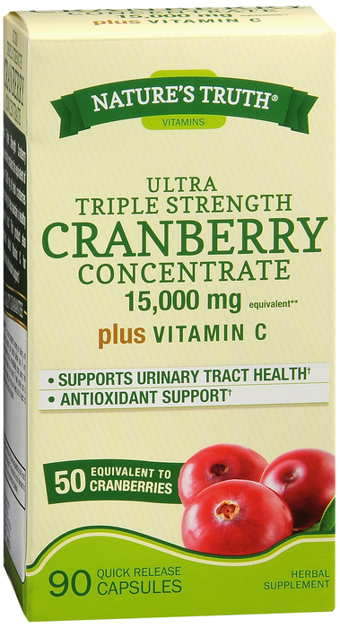 CRANBERRY 15000MG CAPS 90CT NAT TRUTH