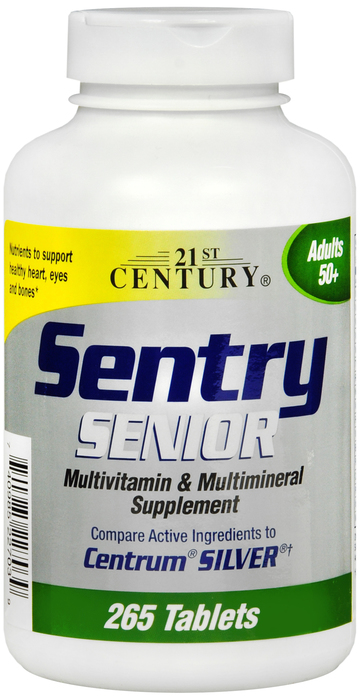 21st Century Sentry Senior Multivitamin & Mineral Tablets 265ct