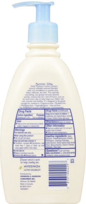 AVEENO BABY LOTION DAILY MOISTURE 12OZ