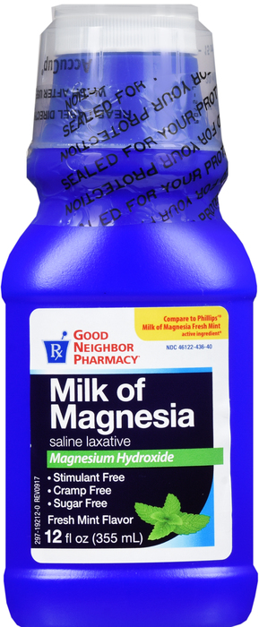 Good Neighbor Pharmacy Milk of Magnesia 400mg Mint Liquid 12oz