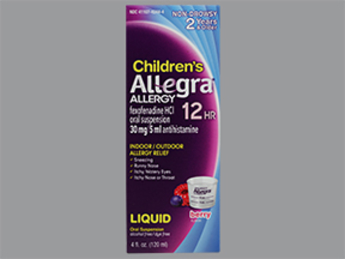 Allegra OTC Child 12HR 30mg Liquid 4oz