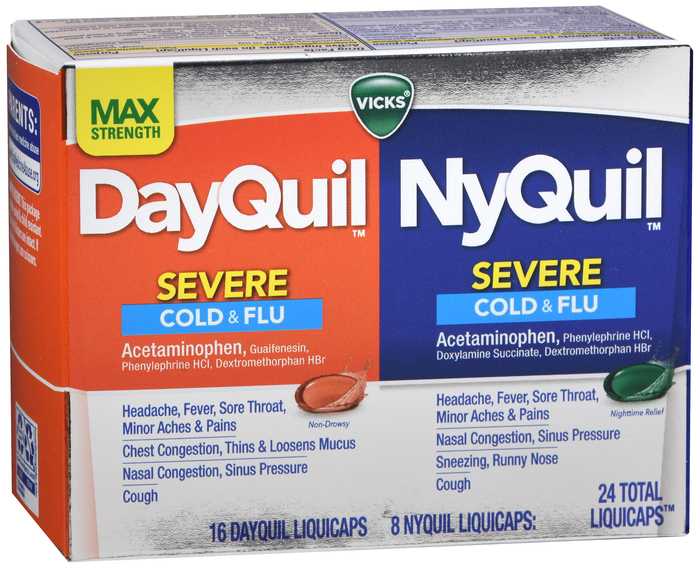 DayQuil/NyQuil Severe Cold & Flu Combo Liquid Capsules 24ct