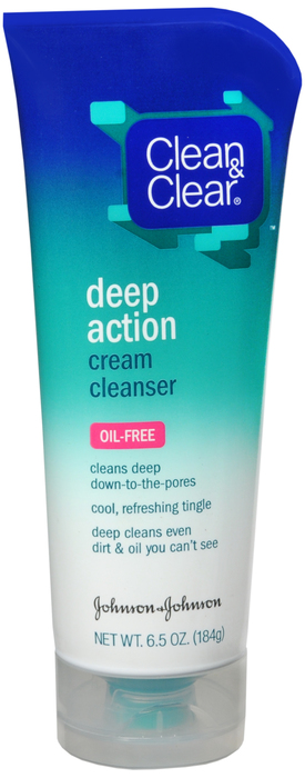 CLEAN&CLEAR CLEANSER CRM DEEP O/F 6.5OZ