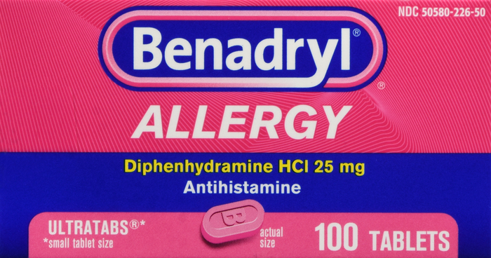 BENADRYL ALLERGY ULTRATAB 100CT