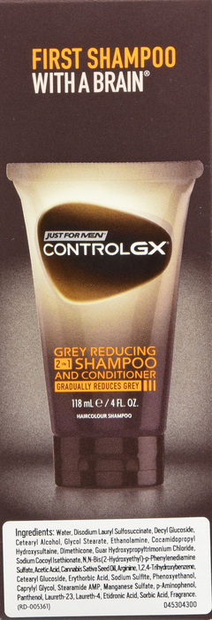 JUST FOR MEN CONTROL GX 2 IN 1 SHAMP 4OZ