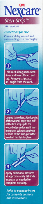 Nexcare Steri-Strip Skin Closure 1/4”x4” 30ct