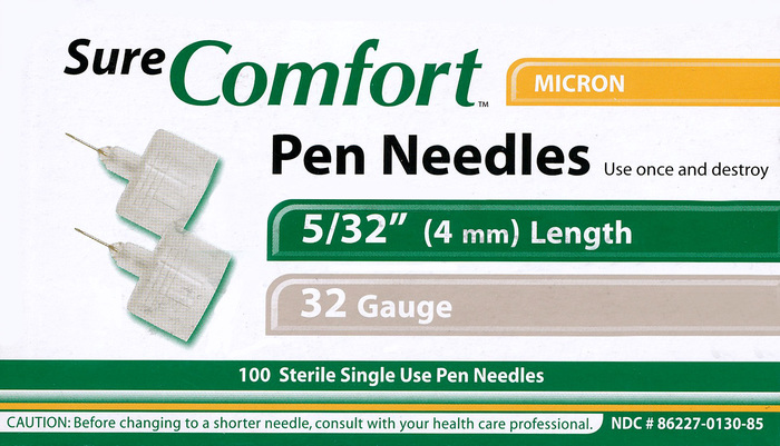 SureComfort Pen Needles 4mmx32g 100ct