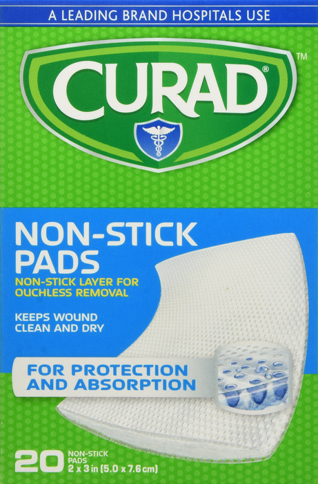 CURAD PAD NON-STICK 2"X3" 20CT