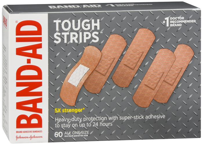 BAND AID TOUGH STRIPS 1SZ 60CT