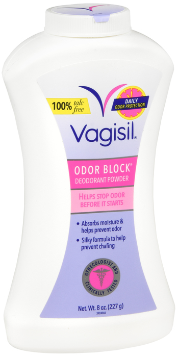 Vagisil Odor Block Deodorant Powder 8oz