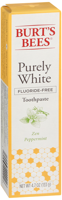 Burt's Bees Purely White Fluoride Free Toothpaste 7oz