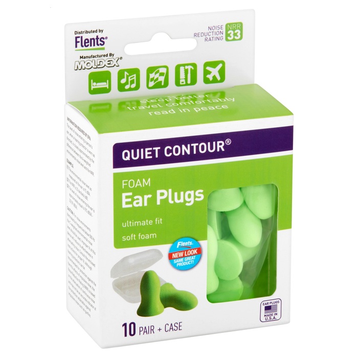 EAR PLUG QUIET CONTOUR FOAM NRR33 6X10PR